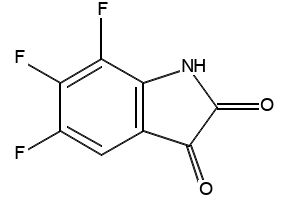 4,5,6-TRIFLUOROINDOLINE-2,3-DIONE structure, CAS 749240-64-0