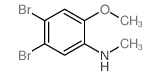 4,5-DIBROMO-2-METHOXY-N-METHYLANILINE structure, CAS 1187386-09-9