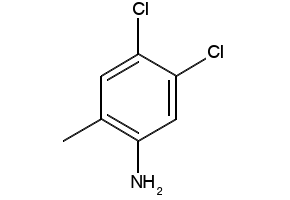 4,5-DICHLORO-2-METHYLANILINE structure, CAS 2387-08-8