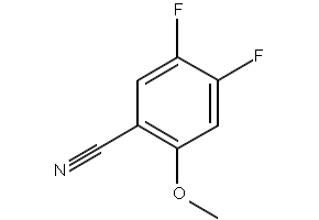 4,5-DIFLUORO-2-METHOXYBENZONITRILE structure, CAS 425702-28-9