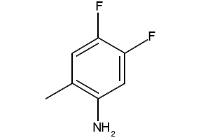 4,5-DIFLUORO-2-METHYLANILINE structure, CAS 875664-57-6