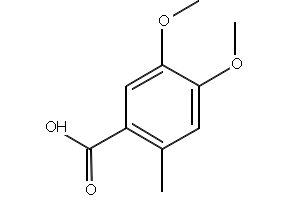 4,5-DIMETHOXY-2-METHYLBENZOIC ACID structure, CAS 20736-28-1