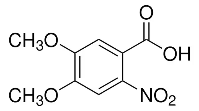 4,5-DIMETHYL-2-NITROBENZOIC ACID structure, CAS 4315-14-4