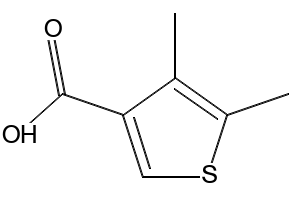 4,5-DIMETHYLTHIOPHENE-3-CARBOXYLIC ACID structure, CAS 19156-52-6