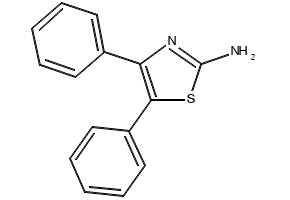 4,5-DIPHENYLTHIAZOL-2-AMINE structure, CAS 6318-74-7
