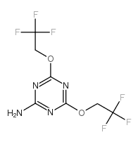 4,6-BIS(2,2,2-TRIFLUOROETHOXY)-1,3,5-TRIAZIN-2-AMINE structure, CAS 301211-00-7