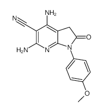 4,6-DIAMINO-1-(4-METHOXY-PHENYL)-2-OXO-2,3-DIHYDRO-1H-PYRROLO[2,3-B]PYRIDINE-5-CARBONITRILE structure, CAS 124476-83-1