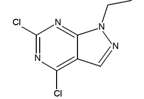 4,6-DICHLORO-1-ETHYL-1H-PYRAZOLO[3,4-D]PYRIMIDINE structure, CAS 864292-48-8