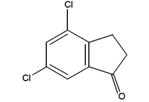 4,6-DICHLORO-2,3-DIHYDRO-1H-INDEN-1-ONE structure, CAS 52397-81-6