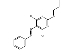 4,6-DICHLORO-5-NITRO-2-(PROPYLTHIO)PYRIMIDINE structure, CAS 145783-14-8