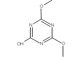 4,6-DIMETHOXY-1,3,5-TRIAZIN-2(1H)-ONE structure, CAS 1075-59-8