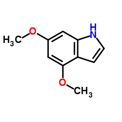 4,6-DIMETHOXYINDOLE structure, CAS 23659-87-2