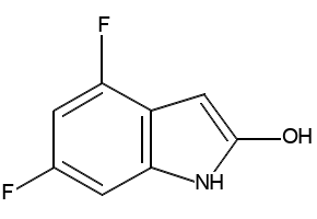 4,6-DIMETHOXYINDOLIN-2-ONE structure, CAS 23659-88-3