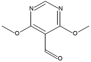 4,6-DIMETHOXYPYRIMIDINE-5-CARBALDEHYDE structure, CAS 4558-59-2