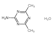 4,6-DIMETHYL-1,3,5-TRIAZIN-2-AMINE HYDRATE structure, CAS 175278-59-8