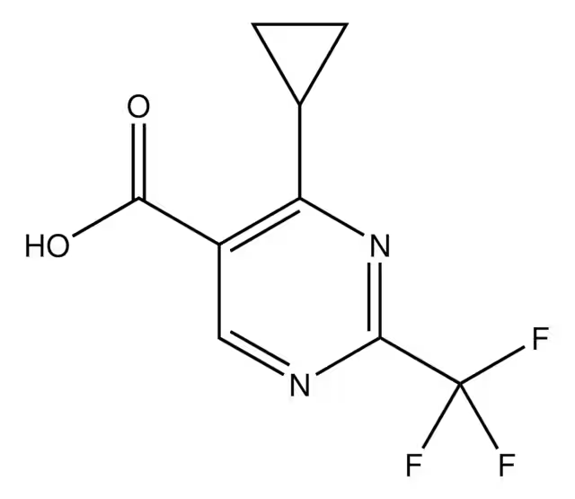 4,6-DIMETHYL-2-(TRIFLUOROMETHYL)PYRIMIDINE-5-CARBOXYLIC ACID structure, CAS 544704-08-7