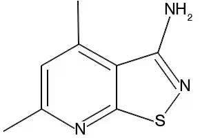 4,6-DIMETHYLISOTHIAZOLO[5,4-B]PYRIDIN-3-AMINE structure, CAS 56891-66-8