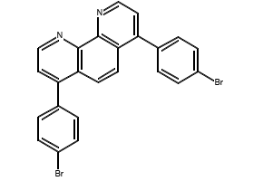 4,7-BIS(4-BROMOPHENYL)-1,10-PHENANTHROLINE structure, CAS 97802-08-9