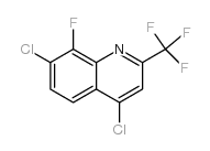 4,7-DICHLORO-8-FLUORO-2-(TRIFLUOROMETHYL)QUINOLINE structure, CAS 1150164-86-5