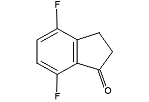 4,7-DIFLUOROINDAN-1-ONE structure, CAS 130408-16-1