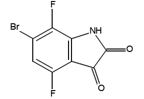 4,7-DIFLUOROINDOLINE-2,3-DIONE structure, CAS 749240-52-6