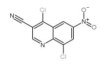 4,8-DICHLORO-6-NITROQUINOLINE-3-CARBONITRILE structure, CAS 915369-46-9