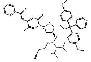 4-(((2R,3S,5R)-2-((BIS(4-METHOXYPHENYL)(PHENYL)METHOXY)METHYL)-5-(4-ISOBUTYRAMIDO-2-OXOPYRIMIDIN-1(2H)-YL)TETRAHYDROFURAN-3-YL)OXY)-4-OXOBUTANOIC ACID structure, CAS 130150-82-2