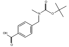 4-(((TERT-BUTOXYCARBONYL)(METHYL)AMINO)METHYL)BENZOIC ACID structure, CAS 210963-04-5