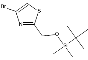 4-(((TERT-BUTYLDIMETHYLSILYL)OXY)METHYL)-2-IODOTHIAZOLE structure, CAS 875548-60-0