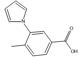 4-((1H-PYRROL-1-YL)METHYL)BENZOIC ACID structure, CAS 137025-10-6