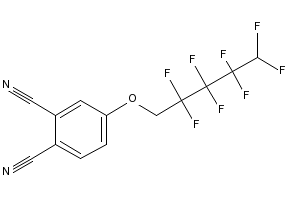 4-((2,2,3,3,4,4,5,5-OCTAFLUOROPENTYL)OXY)PHTHALONITRILE structure, CAS 121068-03-9