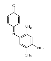 4-((2,4-DIAMINO-5-METHYLPHENYL)IMINO)CYCLOHEXA-2,5-DIENONE structure, CAS 121-23-3