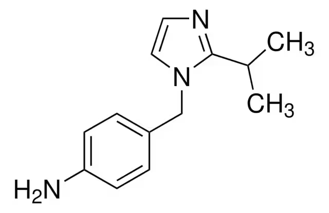 4-((2-ISOPROPYL-1H-IMIDAZOL-1-YL)METHYL)ANILINE structure, CAS 893766-33-1