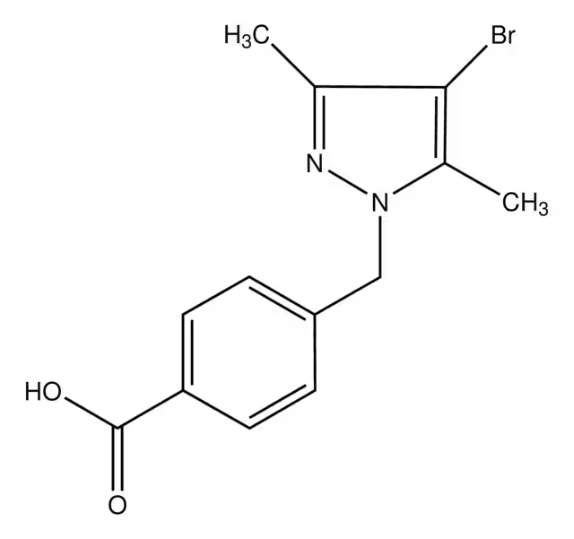 4-((3,5-DIMETHYL-1H-PYRAZOL-1-YL)METHYL)BENZOIC ACID structure, CAS 312531-87-6