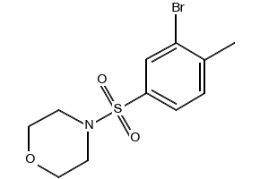 4-((3-BROMO-4-METHYLPHENYL)SULFONYL)MORPHOLINE structure, CAS 850429-74-2