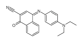 4-((4-(DIETHYLAMINO)PHENYL)IMINO)-1-OXO-1,4-DIHYDRONAPHTHALENE-2-CARBONITRILE structure, CAS 119006-66-5