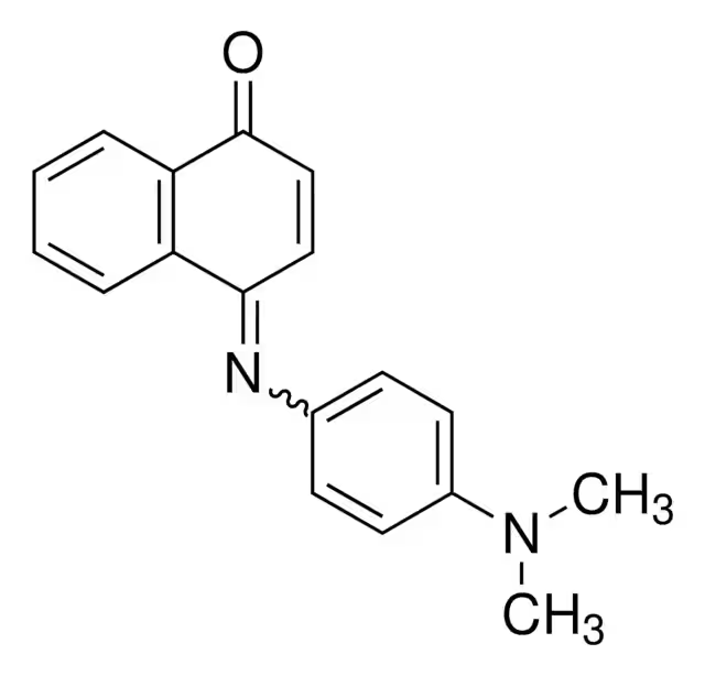 4-((4-(DIMETHYLAMINO)PHENYL)IMINO)NAPHTHALEN-1(4H)-ONE structure, CAS 132-31-0