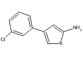 4-((4-CHLOROPHENYL)SULFONYL)THIOPHEN-3-AMINE structure, CAS 175201-48-6