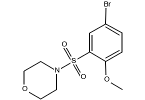 4-((5-BROMO-2-METHOXYPHENYL)SULFONYL)MORPHOLINE structure, CAS 325809-68-5