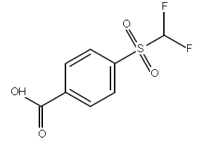 4-((DIFLUOROMETHYL)SULFONYL)BENZOIC ACID structure, CAS 4837-22-3