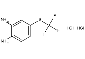 4-((TRIFLUOROMETHYL)THIO)BENZENE-1,2-DIAMINE DIHYDROCHLORIDE structure, CAS 1313012-28-0