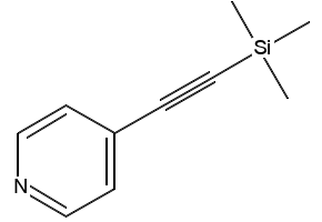 4-((TRIMETHYLSILYL)ETHYNYL)PYRIDINE structure, CAS 133810-35-2