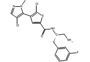 4-(1-(4-FLUOROPHENYL)-1H-PYRAZOL-4-YL)-N-(THIOPHEN-3-YLMETHYL)PYRIMIDIN-2-AMINE structure, CAS 1227707-44-9