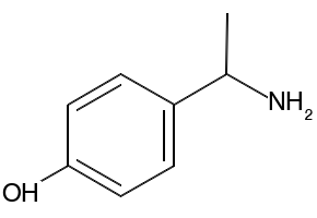 4-(1-AMINOETHYL)PHENOL structure, CAS 134855-87-1