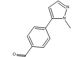 4-(1-METHYL-1H-PYRAZOL-5-YL)BENZALDEHYDE structure, CAS 179055-28-8