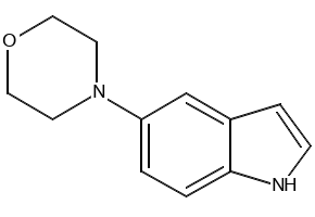 4-(1H-INDOL-5-YL)MORPHOLINE structure, CAS 245117-16-2