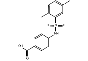 4-(2,5-DDIMETHYLPHENYLSULFONAMIDO)BENZOIC ACID structure, CAS 126146-01-8