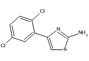 4-(2,5-DICHLOROPHENYL)THIAZOL-2-AMINE structure, CAS 68301-45-1