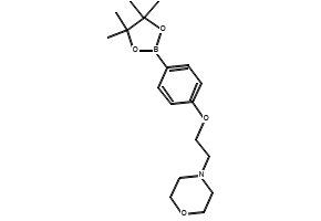 4-(2-(4-(4,4,5,5-TETRAMETHYL-1,3,2-DIOXABOROLAN-2-YL)PHENOXY)ETHYL)MORPHOLINE structure, CAS 690636-28-3