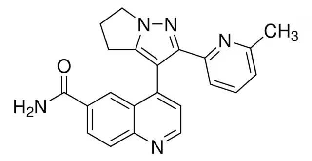 4-(2-(6-METHYLPYRIDIN-2-YL)-5,6-DIHYDRO-4H-PYRROLO[1,2-B]PYRAZOL-3-YL)QUINOLINE-6-CARBOXAMIDE structure, CAS 700874-72-2